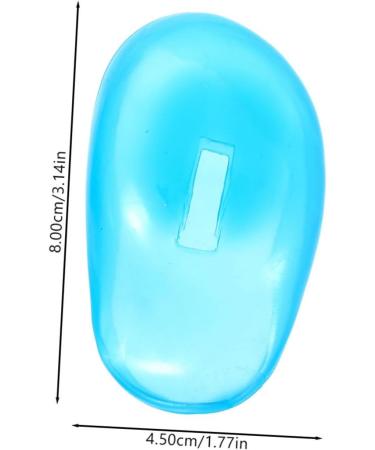 FOYTOKI 1pair Silicone Ear Protection Cover for Hair Dyeing Ear Shield Sky Blue for Home and Salon Use and Reusable Protector - Buy Online on GoSupps.com