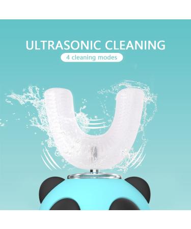 Ultrasonic Electric Toothbrush for Kids | U Type Whitening Toothbrush | 4 Gear Speed | Ages 7-15 | Blue Medium | IPX7 | New Model - Buy Online on GoSupps.com