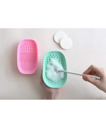 Buy Makeup Cleaner Brush Scrubber Pad - Pink Makeup Brush Cleaning Plate for Perfect Hygiene | International Shipping - Buy Online on GoSupps.com