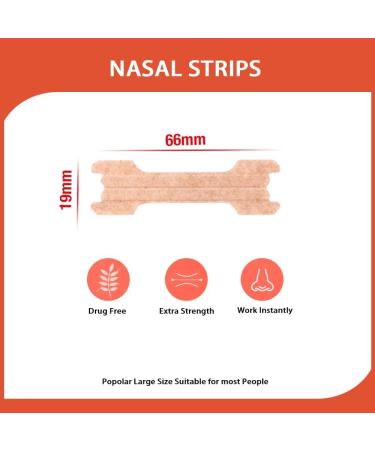 Sleep Nasal Strips for Less Snoring | Extra Strength Large 50 Ct | Instant Relief for Better Breathing & Sleep - Buy Online on GoSupps.com