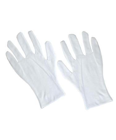 POPETPOP White Gloves 12 Pairs Factory Gloves Lengthen White Cotton Gloves Work Cotton Work Gloves - Buy Online on GoSupps.com