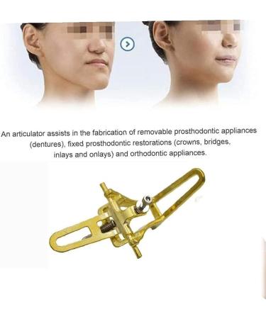 5 PCS Brass Coated Dental Articulator - Adjustable Small Lab Instruments for Dentures | International Shipping - Buy Online on GoSupps.com
