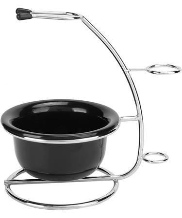 Professional Razor Brush & Shaving Rack Set - Metal Stand Holder with Foaming Soap Shell for Beard Care - Buy Online on GoSupps.com