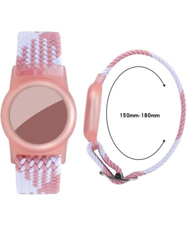 HPHRE Colorful Pink Wristband Bracelet for Kids and Adults - Adjustable Buckle, Stretchable Elastics - Compatible with Apple HPHRE - Boys and Girls - Buy Online on GoSupps.com