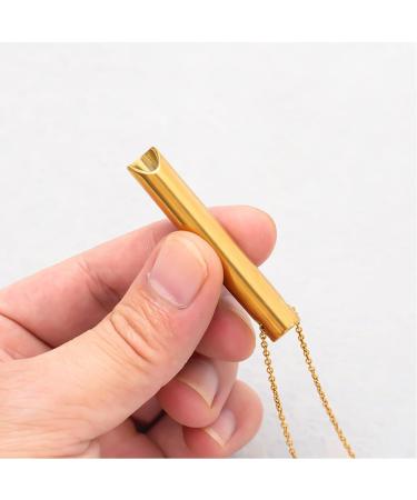 4 Pcs Breathing Necklace RUIFUNETEK Anxiety Relief Necklace Breathing Exercise Device for Meditation Quit Stainless Steel Smoking Necklace Whistle Necklace For Stress Relief - Buy Online on GoSupps.com