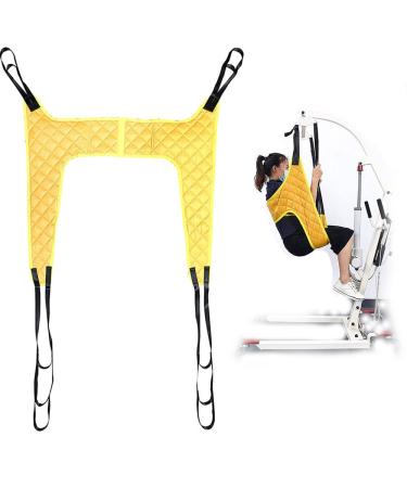 Patient Lift Sling Gait Belt Transfer Sling for Elderly Movement Stand Assist Sling Weight Nursing Safety Assist Device for Moving Seniors Multifunctional Commode Lifting Strap OneSize