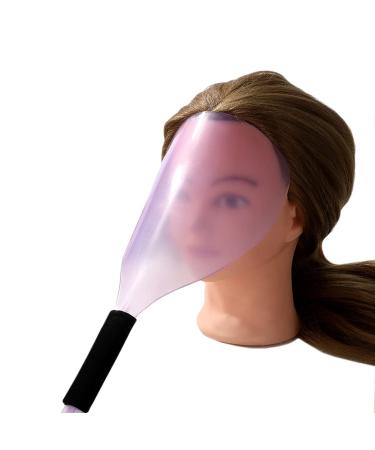 VIPolish Plastic Hairspray Face Shield - Barber Hair Salon Stylist Haircut Makeup Protector with Sponge Handle (Random Color) - Buy Online on GoSupps.com