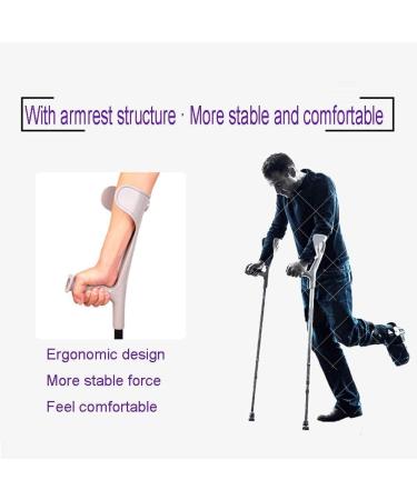 GagalU Forearm Crutches Adjustable Cane Forearm Crutches - Lightweight Arm Cuff Crutch - Adjustable Heavy Duty for Standard and Tall Adults - Comfortable on Wrist - Molded Non Skid Replaceable Rubb - Buy Online on GoSupps.com