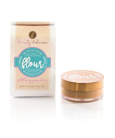Beauty Bakerie Flour Setting Powder, Finishing Powder for Setting Foundation Makeup in Place, Almond (Chestnut), .5 Ounce 0.5 Ounce (Pack of 1) Almond (Chestnut)