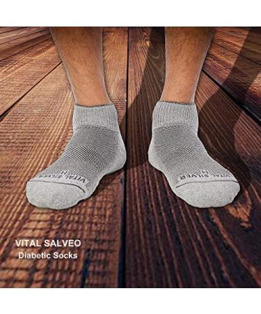 Vital Salveo Soft Non-Binding Diabetic Ankle Socks - Seamless Circulation Support (1 Pair) - Buy Online on GoSupps.com