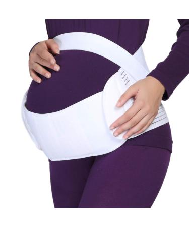 Neotech Care Maternity Pregnancy Support Belt/Brace - Back Abdomen Belly Band (White L) L White - Buy Online on GoSupps.com