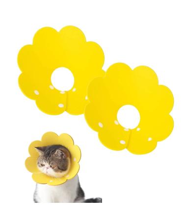 2 pieces of protective collar adjustable soft protective collar cat pets Adjustable protective collar pet sponge protection collar soft for pets protective collar collaps