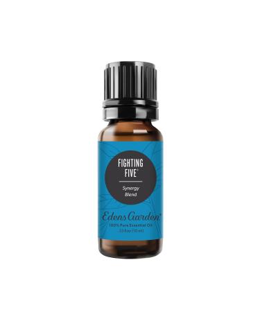Edens Garden Fighting Five Essential Oil Synergy Blend, 100% Pure Therapeutic Grade (Undiluted Natural/ Homeopathic Aromatherapy Scented Essential Oil Blends) 10 ml 0.33 Fl Oz (Pack of 1)