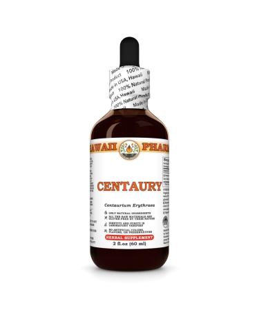 Centaury (Centaurium Erythraea) Dry Herb Tincture, Made in Hawaii, Organic Raw Materials, All Natural, Vegan, Pure Liquid Extract - 2 fl.oz 2 Fl Oz (Pack of 1)