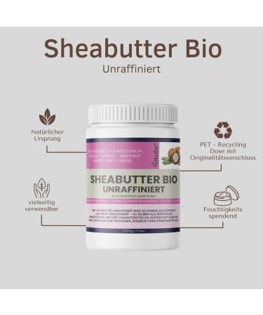 Nakobe Shea butter organic 250 g 100 pure and natural certified organic unrefined and coldpressed shea butter - Buy Online on GoSupps.com