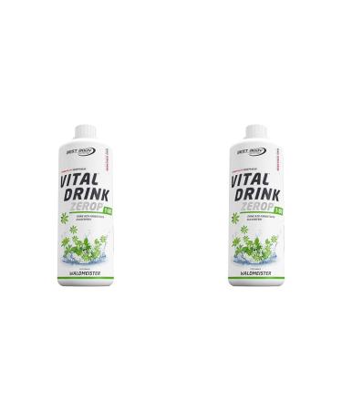 Best Body Nutrition Vital Drink Zerop - Waldmeister original beverage concentrate - Sirup - Sugar -free 1:80 results in 80 liters of finished drink 1 l (2 pack) Waldmeister 1 L (2 pack)