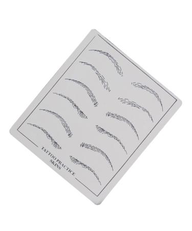 Angoily 6 Pcs Eyebrow Practice Skin Eyebrow Microblading Eye Brow Practice Skin Eyebrow Training Skin Set