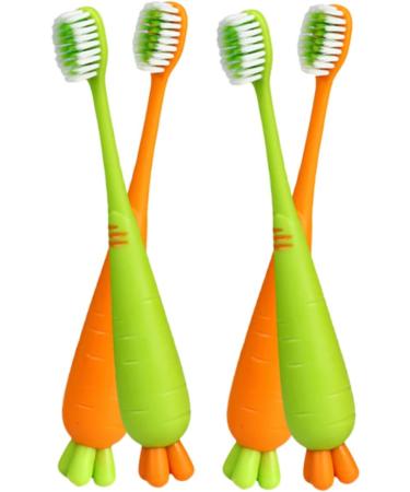 Minkissy 16 STK Carrot Toothbrush for Toddlers - Travel & Daily Oral Care Massage Brush - Buy Online on GoSupps.com