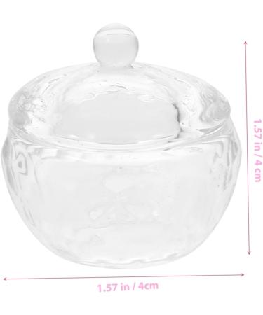 Zerodeko Wedding Decor Manicure Nail Dish Cup Nail Dish Cups with Lids Dish for Acrylic Nails Manicure Nail Cup Nail Cups Nail Art Accessories Heart-shaped Food Jar Glass - Buy Online on GoSupps.com