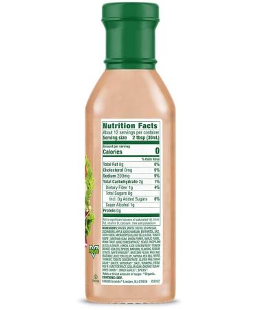 Walden Farms Thousand Island Dressing 12 oz. Bottle - Fresh & Delicious Salad Topping, Non-GMO, Sugar Free, 0g Net Carbs - Smooth & Creamy Condiment - Buy Online on GoSupps.com