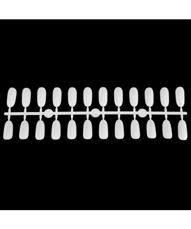240 Oval Gel Nail Color Card - DIY Practice Nail Art Display | White Polish Tips - Buy Online on GoSupps.com