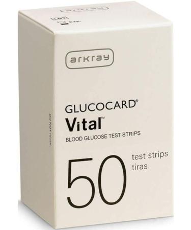 Arkray USA, Inc Arkray Glucocard Vital Blood Glucose Test Strips 150 Count(3 Boxes of 50), 150 Count