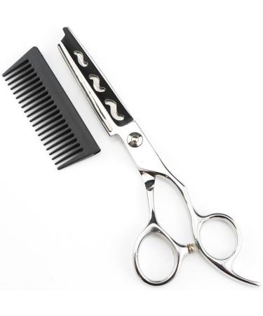 Professional Hairdressing Scissors 2 in 1 Hair Scissors with Comb with Detachable Comb 6 Inch Professional Jp440c Steel Gold 2 in 1 Hair Scissors Home Use for Man Woman Adults Kids (Green) - Buy Online on GoSupps.com