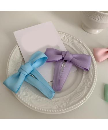 hgnxa Delicate Elegant Style Side Clip Hair Clip Sweet Girls y Style 3D knot Balletcore Purple - Buy Online on GoSupps.com