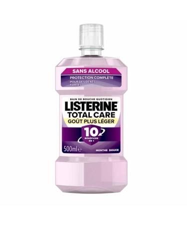 Listerine Listerine - Total Care Daily Mouthwash Lighter Taste (500ml bottle) 6 benefits in 1 for total oral hygiene Mild mint flavor for fresh breath