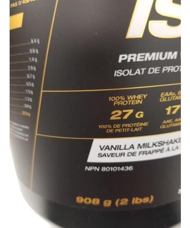 PVL ISOGOLD Grass Fed - Premium Isolate 100% Whey Protein Shake (2.27 kg (Pack of 1) Vanilla MIlkshake - Buy Online on GoSupps.com