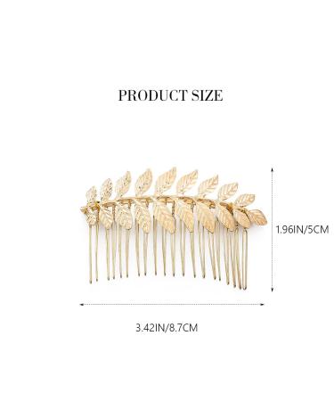 Yean Leaf Bridal Hair Comb - Gold Wedding Headpiece for Women and Girls - Buy Online on GoSupps.com