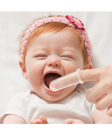 Luliyldj Silicone Finger Toothbrush for Babies 0-24 Months | Gentle Oral Care & Gums Support | Includes Storage Box - Buy Online on GoSupps.com