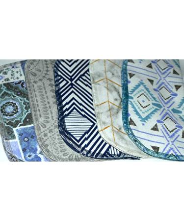 Moroccan Tile Flannel Kids Lunchbox Napkins 8x8 5 Pack - Washable & Reusable - Buy Online on GoSupps.com