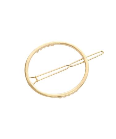 Pulabo Round Hairpise - Elegant European Style Metal Hair Clip for Women | Durable Golden Hair Accessories - Buy Online on GoSupps.com