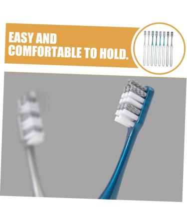 Healvian 8ST Toothbrush - Portable Manual Bristle Brush for Tooth Spot Reduction | Travel-Friendly Household Toothbrush - Buy Online on GoSupps.com