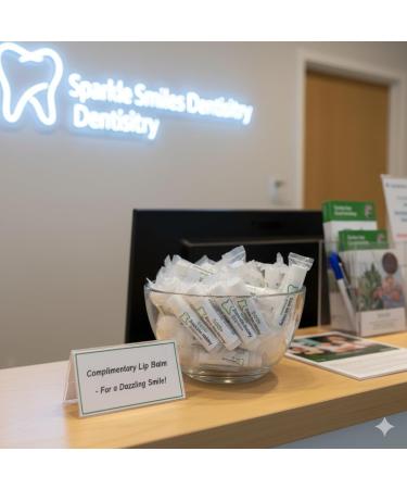 Custom Dental Office Lip Balm with Personalized Labels | 500 Pack (Case of 5) | Patient Care Gift | Dental Practice Supplies - Buy Online on GoSupps.com