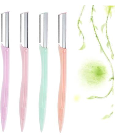 Housoutil 4 Sets Ladies Razor Eyebrow Shaper - Women's Facial Razors & Makeup Tool Kit for Perfect Eyebrows | Portable Beauty Essential - Buy Online on GoSupps.com