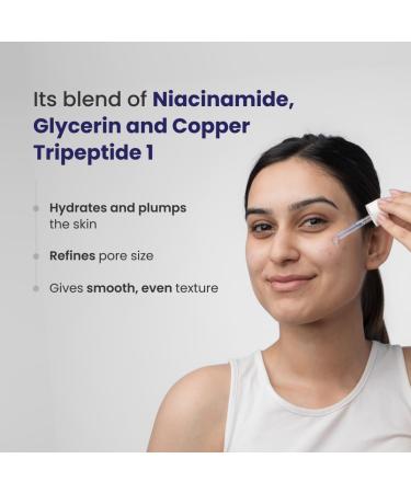 Re'equil Pitstop Blue Copper Peptide Serum | Repairs Acne Scars & Pitted Marks | Evens Skin Tone & Reduces Blemishes | For All Skin Types | 25 ml - Buy Online on GoSupps.com