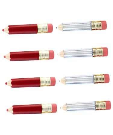 Hemoton 8pcs Lip Gloss Lipstick Empty Tube Lip Balm Tube Making Kit Pencil Lip Gloss Tubes Lip Tint Lip Gloss Tubes with Wand Mini Lip Gloss Tube Tubes Empty Crafting Supplies Cute Plastic