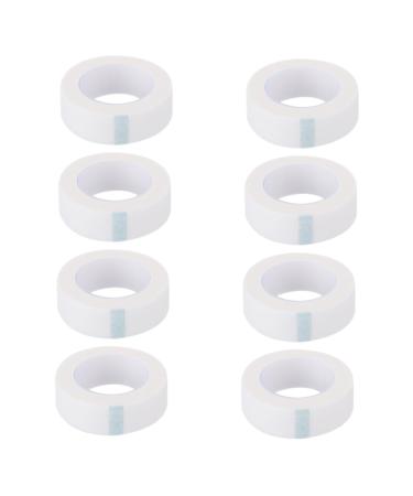 Angoily 8pcs Eyelash Tape Eyelash Mascara Eyelash Tape Eyelash Extension Tape Fabric Tape Eyelash Lash Extension Tools Makeup Tools White Cosmetic Non-woven Fabric