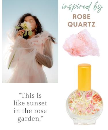 Rose Quartz Organic Mini Perfume Spray by Sage- 1/2 oz Vegan & Cruelty-Free Floral Scent Rose Damask Honeysuckle Jasmine Rose Quartz 1/2 oz Mini Eau de Toilette Spray - Buy Online on GoSupps.com