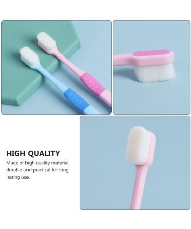 Healvian 4-Piece Toothbrush Set - Compact Brush Heads for Couples - Durable PP Material - Ideal for Household Use - Buy Online on GoSupps.com