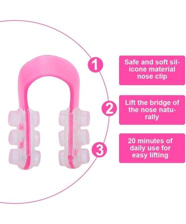 Black & Pink Nose Uplifting Shaping Clip - Invisible Beauty Tool for Straightening & Massage | Ideal for Men & Women - Buy Online on GoSupps.com