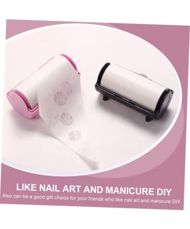 POPETPOP 1 Roll Stamp blotting paper nail oil cleaner stamper pattern removal tool nail stamping remover nail polish nail cleaning kit Removal Printing Oil Tool pet sealing nail plastic abs 11.5x6cm Black - Buy Online on GoSupps.com