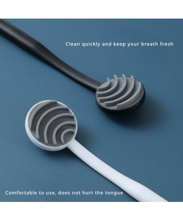 Silicone Tongue Scraper for Fresh Breath | Effective Bad Breath Fighter | Travel Essential Oral Care Tool (White - Buy Online on GoSupps.com
