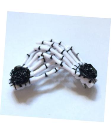 Beavorty 2 Pairs Skeleton hair clip hairpin hair clips for women barrettes for girls white decor Women hair clip halloween hairpin Gothic accessories lip gloss decorate Miss - Buy Online on GoSupps.com