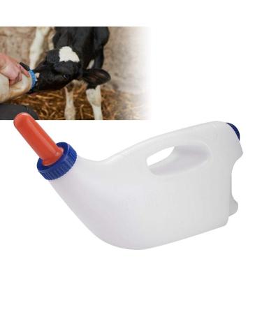 Self Feeding Bottle 4L Calf Milk Feeder with Handle - Cow, Sheep, Lamb Nursing Bottle Holder - Buy Online on GoSupps.com