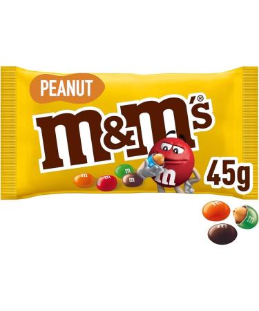 M&M's M&M'S Blister Packs of 12 Yellow Peanuts Chocolate Dragees Orange M & M'S 45 g