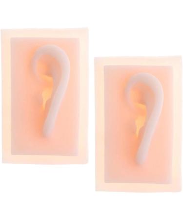 2 x Silicone Acupuncture Ear Model - Left Flexible Soft Artificial Display for Acupuncture Training - Buy Online on GoSupps.com