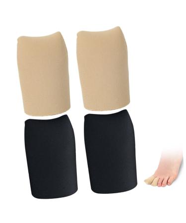 2 Pairs Hand Toe Protector Silicone Toe Protectors Silicone Gel Silicone Toe Sleeves Little Toe Protector Toe Tubes Protector Silicone Toe Covers Fabric Sleeve Protectors Top Cover As Shown 4x2.5cm